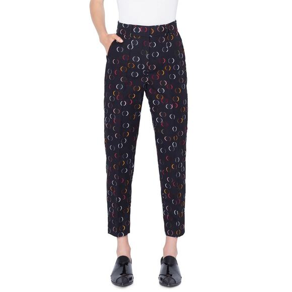 Akris Punto Ferry Circle Jacquard Pants Size 10 - Picture 3 of 7